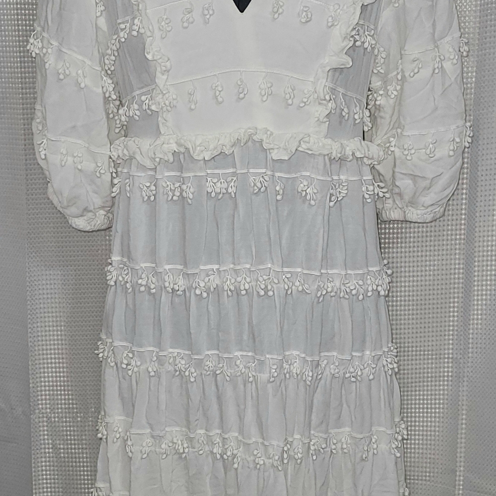 FARM Rio White Textured Dress - Picture 3 of 13